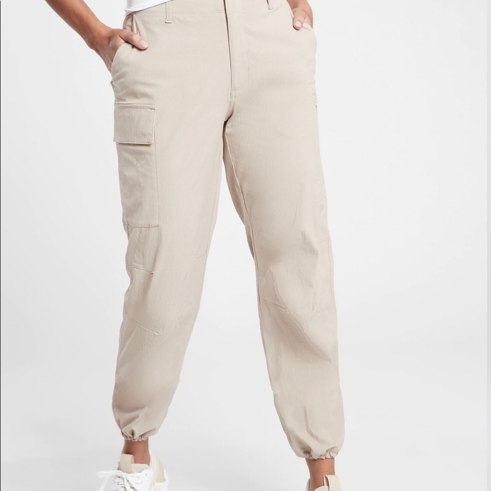 Athleta Trekkie Cargo Pants. Beige. Like new!
